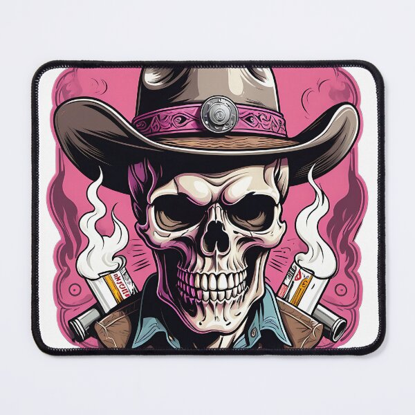 Item preview, Cowboy Skeleton Outlaw, Western Outlaw Skull Art for T-Shirts & Wall Décor designed and sold by KreativKulture.