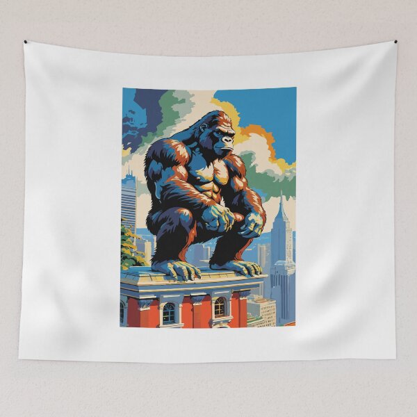 Item preview, King Kong protects his kingdom. designed and sold by Whose-sweat.