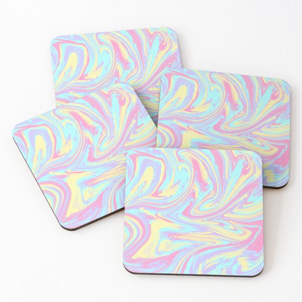 Item preview, Rainbow Pastel Liquid Swirl Light Colours designed and sold by Deanmindvortex.