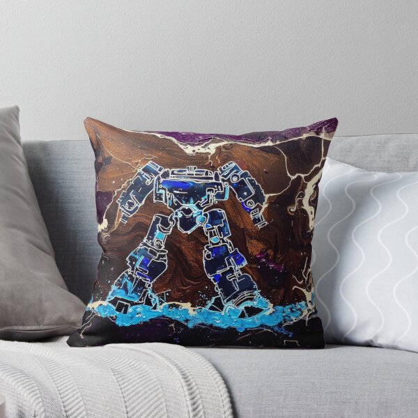 Item preview, Mech Robot Acrylic Pour Painting 106 designed and sold by Paws Of Aries.