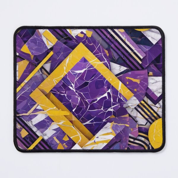 Item preview, Blue and Yellow Abstract Geometric Shapes designed and sold by Harmonic_Layers.