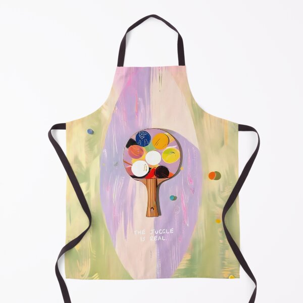 Item preview, The Juggle Is Real. Ping-Pong Table Tennis Hustle, Sports Active Painting, Eclectic Bohemian Contemporary Motivation, Boss Mindset Work For Yourself Independence Illustration Canvas Print designed and sold by 83oranges.com.