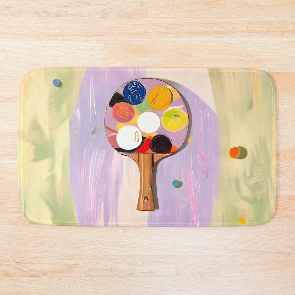 Item preview, The Juggle Is Real. Ping-Pong Table Tennis Hustle, Sports Active Painting, Eclectic Bohemian Contemporary Motivation, Boss Mindset Work For Yourself Independence Illustration Canvas Print designed and sold by 83oranges.com.