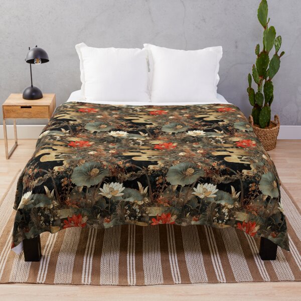 Item preview, Traditional Ukiyo-e Style Lotus and Floral Fantasy designed and sold by chi3-jp.