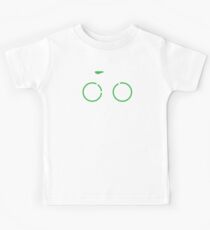 Ride your bycicle and save the green planet cyclist art gift Kids Tee