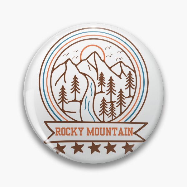 Item preview, Rocky Mountain National State Park Classic Doodle T-shirt Sticker designed and sold by ThinkNature!.