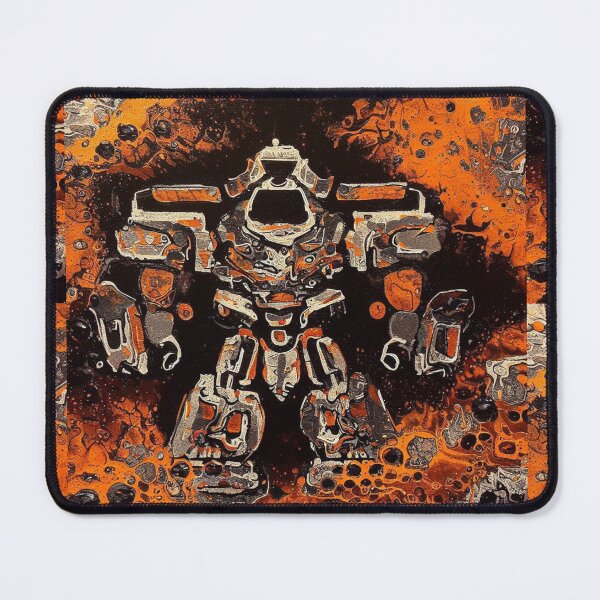 Item preview, Mech Robot Acrylic Pour Painting 109 designed and sold by Paws Of Aries.