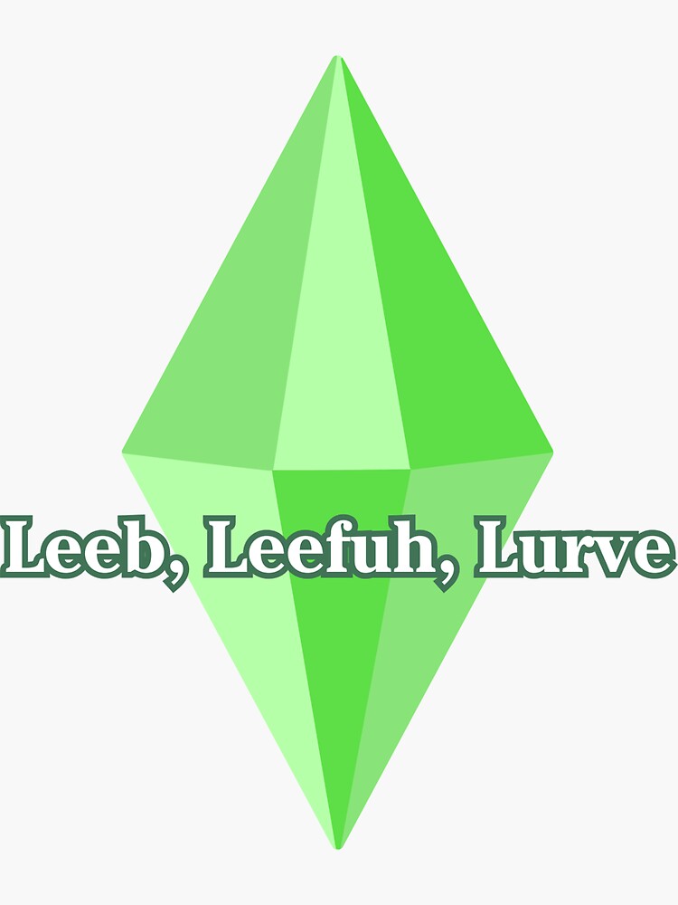 Aperçu 3 sur 3. Sticker avec l'œuvre Sims Leeb, Leefuh, Lurve créée et vendue par just-smudge.