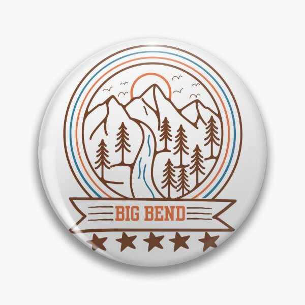Item preview, Big Bend National State Park Classic Doodle T-shirt Sticker designed and sold by ThinkNature!.