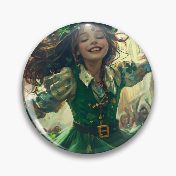 Artikelvorschau, Jubilant Steps: Der St. Patrick’s Day-Tanz des Leprechaun-Mädchens entworfen und verkauft von Spiritveil.