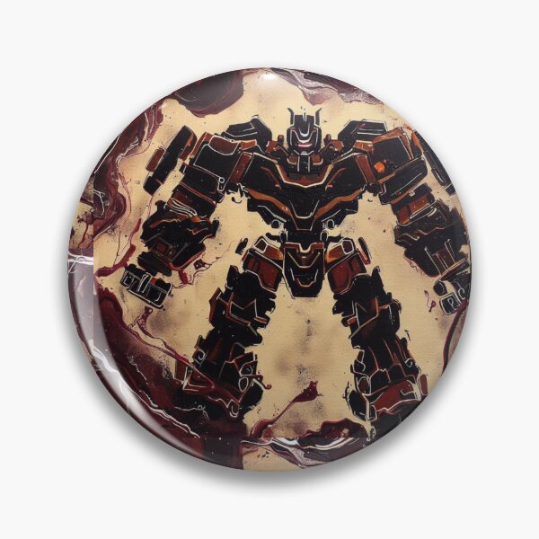 Artikelvorschau, Mech Robot Acrylic Pour Painting 112 entworfen und verkauft von Paws Of Aries.