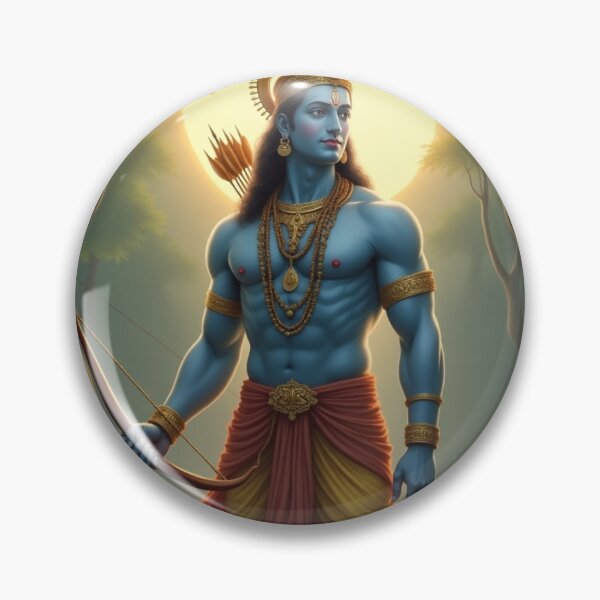 Artikelvorschau, Der majestätische Herr Rama – Göttlicher Krieger von Ayodhya entworfen und verkauft von Srahul.