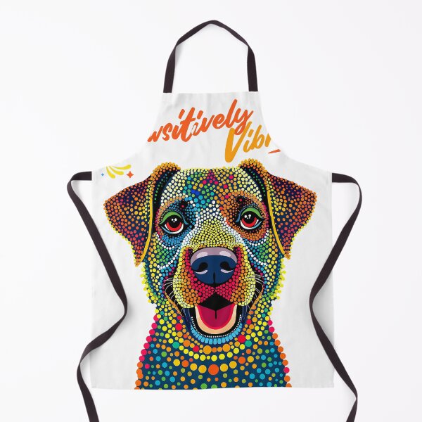 Artikelvorschau, lebendiges buntes Hunde-T-Shirt entworfen und verkauft von RadiantRemix.