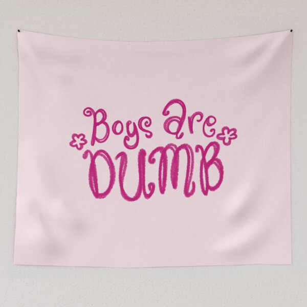 Item preview, Boys are Dumb Funny Satire Anti Men Design Meme designed and sold by Kyna Arts.