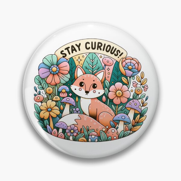 Item preview, Stay Curious - motivational kids quote designed and sold by LoveLabDesign.
