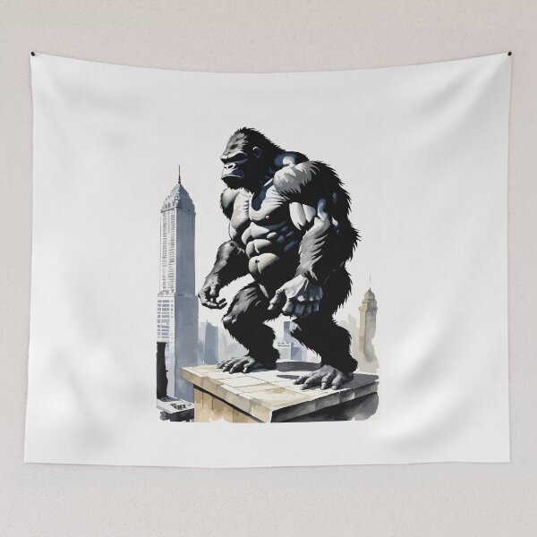 Item preview, King Kong protects his kingdom. designed and sold by Whose-sweat.