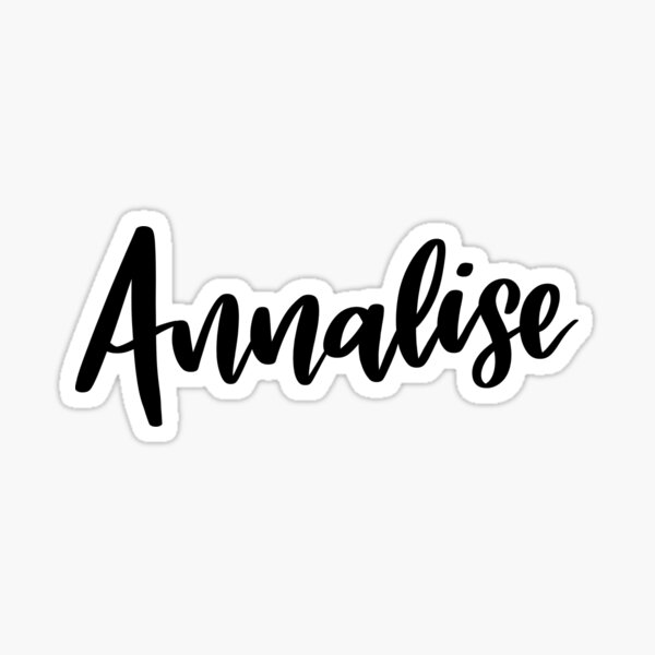 Annalise Stickers Redbubble