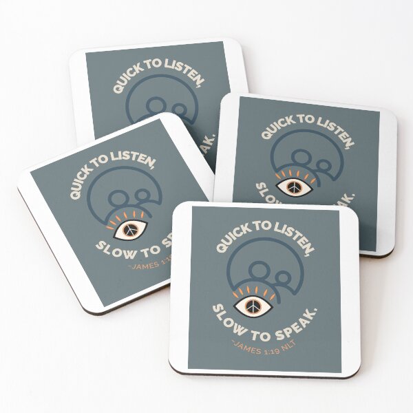 Item preview, Quick To Listen, Slow To Speak Peace designed and sold by Upspire (Uplifting + Inspiring) Designs.