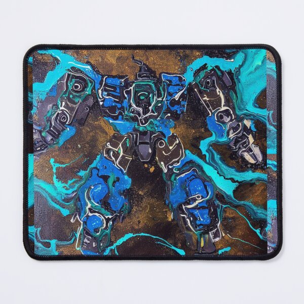 Item preview, Mech Robot Acrylic Pour Painting 114 designed and sold by Paws Of Aries.