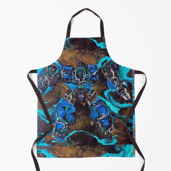 Item preview, Mech Robot Acrylic Pour Painting 114 designed and sold by Paws Of Aries.