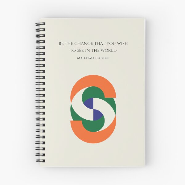 Item preview, Be The Change Mahatma Gandhi Quote India Peace designed and sold by kakarikihill.