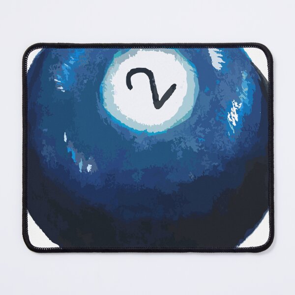 Item preview, Hand Painted Watercolor Billiards Blue Pool Ball  designed and sold by KLongMakes.