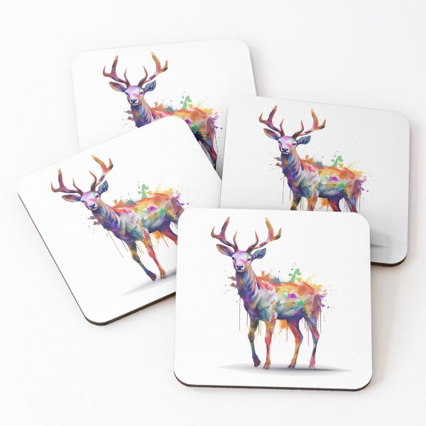 Item preview, Deer | Elk | Watercolor | Wild Animal | Animal | Zoo | Wildlife | Lifestyle | Bold Colors  designed and sold by mwinter2205.
