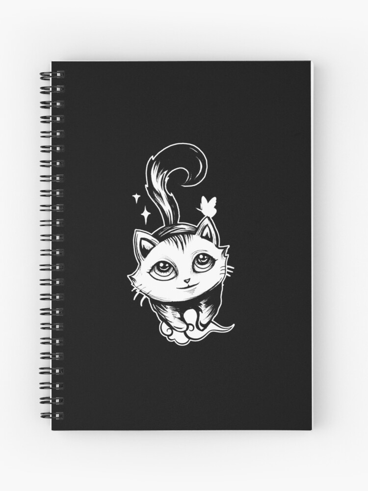 cute cat butterfly notebook