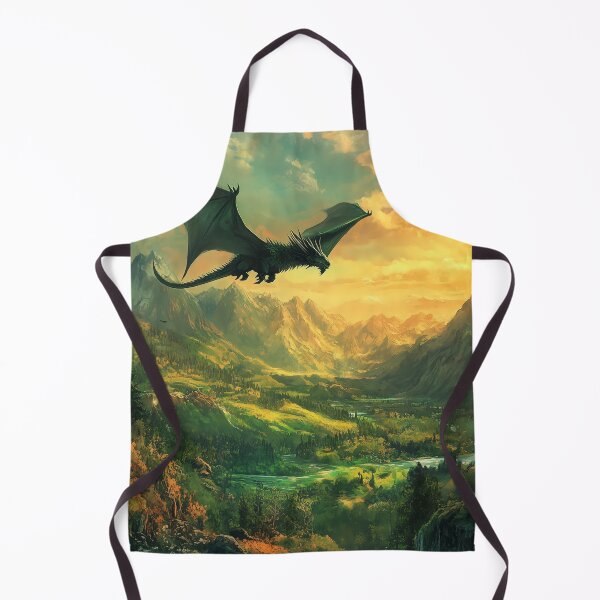 Item preview, Emerald Skies: A Dragon's Flight Over Verdant Lands designed and sold by Spiritveil.