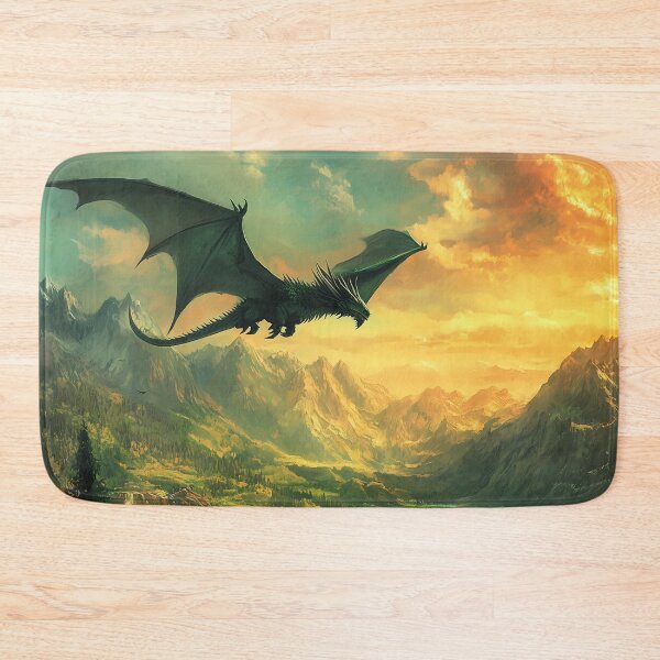 Item preview, Emerald Skies: A Dragon's Flight Over Verdant Lands designed and sold by Spiritveil.