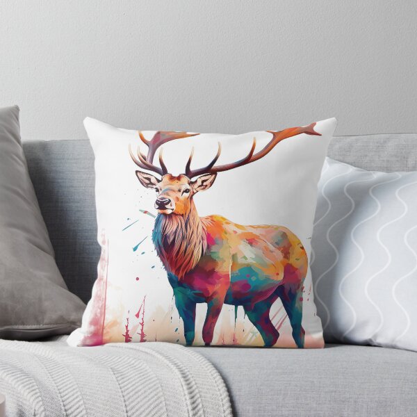 Item preview, Deer | Elk | Watercolor | Wild Animal | Animal | Zoo | Wildlife | Lifestyle | Bold Colors  designed and sold by mwinter2205.