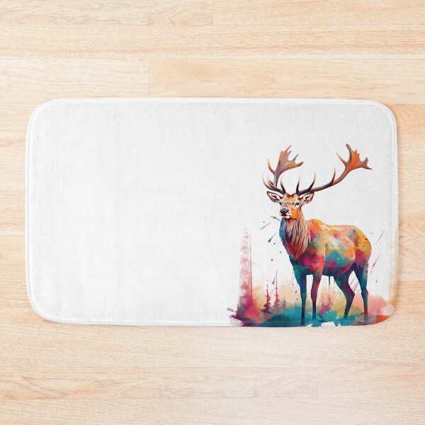 Item preview, Deer | Elk | Watercolor | Wild Animal | Animal | Zoo | Wildlife | Lifestyle | Bold Colors  designed and sold by mwinter2205.