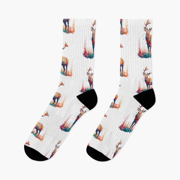 Item preview, Deer | Elk | Watercolor | Wild Animal | Animal | Zoo | Wildlife | Lifestyle | Bold Colors  designed and sold by mwinter2205.
