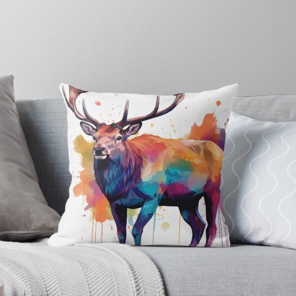 Item preview, Deer | Elk | Watercolor | Wild Animal | Animal | Zoo | Wildlife | Lifestyle | Bold Colors  designed and sold by mwinter2205.