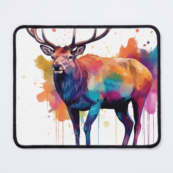Item preview, Deer | Elk | Watercolor | Wild Animal | Animal | Zoo | Wildlife | Lifestyle | Bold Colors designed and sold by mwinter2205.