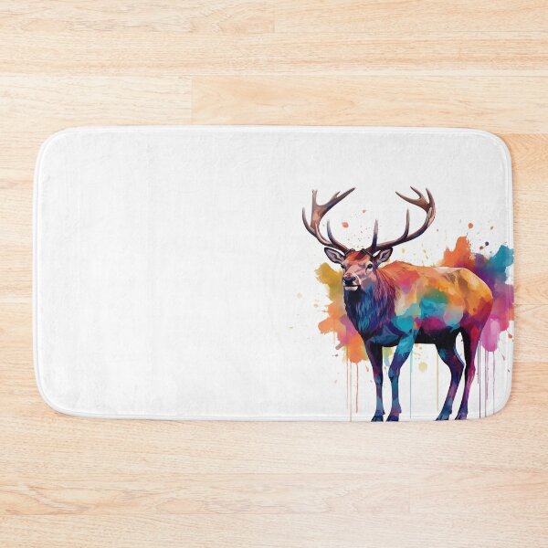 Item preview, Deer | Elk | Watercolor | Wild Animal | Animal | Zoo | Wildlife | Lifestyle | Bold Colors  designed and sold by mwinter2205.