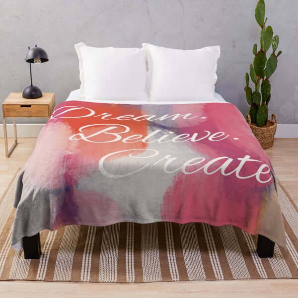 Item preview, Dream. Believe. Create. Inspirational Abstract Art designed and sold by cosmiccircles01.