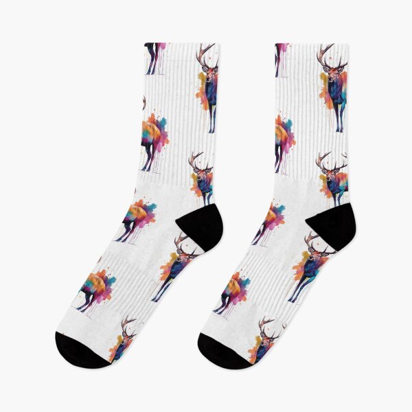 Item preview, Deer | Elk | Watercolor | Wild Animal | Animal | Zoo | Wildlife | Lifestyle | Bold Colors  designed and sold by mwinter2205.