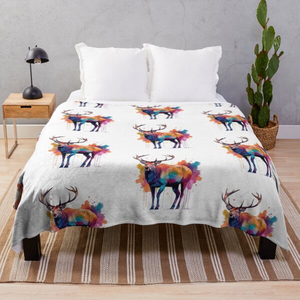 Item preview, Deer | Elk | Watercolor | Wild Animal | Animal | Zoo | Wildlife | Lifestyle | Bold Colors designed and sold by mwinter2205.