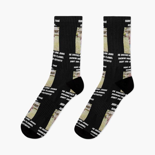 Item preview, Signs of a True Redneck: Long Johns! White Text designed and sold by LaughGraphics - Fun Graphics, Serious Laughs!.