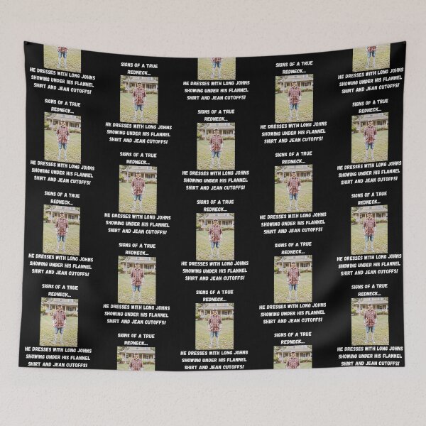 Item preview, Signs of a True Redneck: Long Johns! White Text designed and sold by LaughGraphics - Fun Graphics, Serious Laughs!.