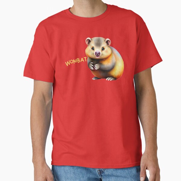 Vista previa del artículo con la obra «Wombat super lindo», diseñado y vendido por pUNKnown.
