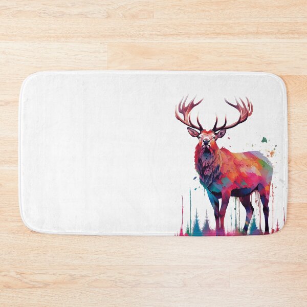 Item preview, Deer | Elk | Watercolor | Wild Animal | Animal | Zoo | Wildlife | Lifestyle | Bold Colors  designed and sold by mwinter2205.