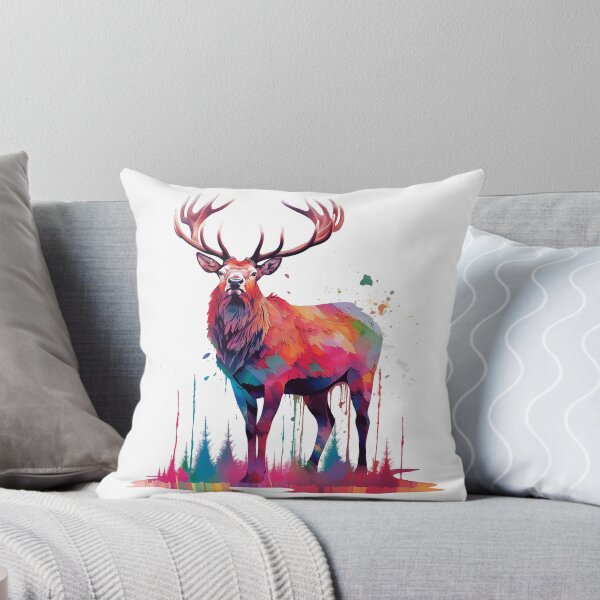 Item preview, Deer | Elk | Watercolor | Wild Animal | Animal | Zoo | Wildlife | Lifestyle | Bold Colors  designed and sold by mwinter2205.
