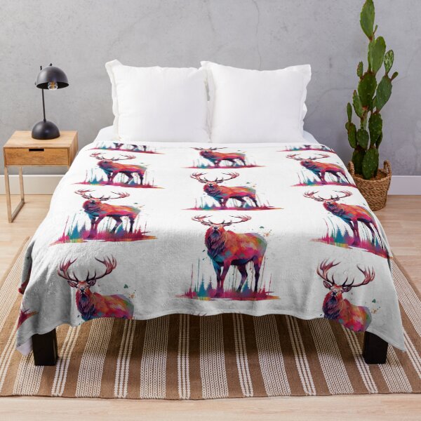 Item preview, Deer | Elk | Watercolor | Wild Animal | Animal | Zoo | Wildlife | Lifestyle | Bold Colors designed and sold by mwinter2205.