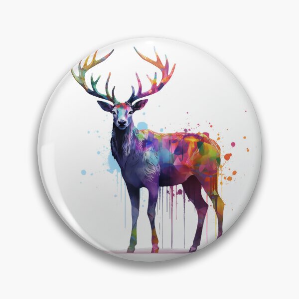 Item preview, Deer | Elk | Watercolor | Wild Animal | Animal | Zoo | Wildlife | Lifestyle | Bold Colors  designed and sold by mwinter2205.