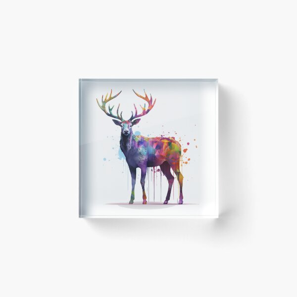 Item preview, Deer | Elk | Watercolor | Wild Animal | Animal | Zoo | Wildlife | Lifestyle | Bold Colors  designed and sold by mwinter2205.
