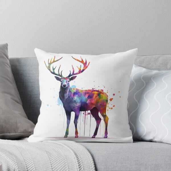 Item preview, Deer | Elk | Watercolor | Wild Animal | Animal | Zoo | Wildlife | Lifestyle | Bold Colors  designed and sold by mwinter2205.