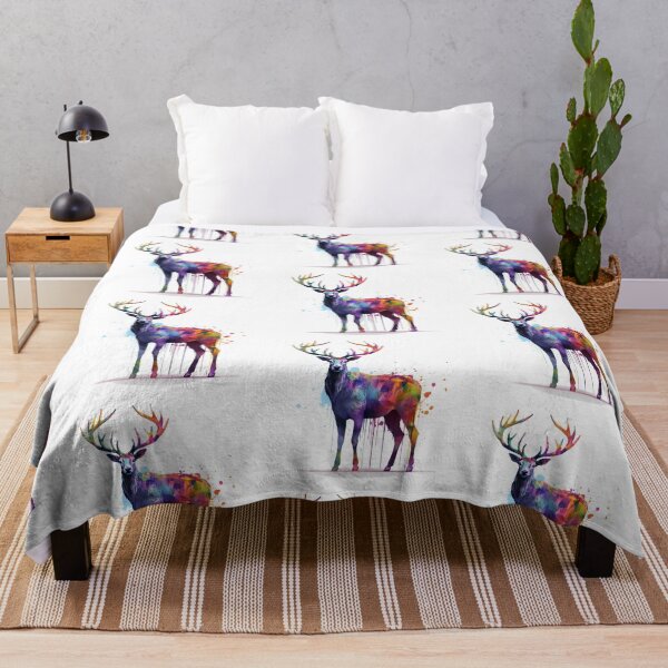 Item preview, Deer | Elk | Watercolor | Wild Animal | Animal | Zoo | Wildlife | Lifestyle | Bold Colors  designed and sold by mwinter2205.