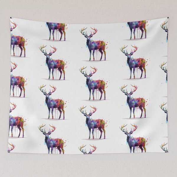 Item preview, Deer | Elk | Watercolor | Wild Animal | Animal | Zoo | Wildlife | Lifestyle | Bold Colors  designed and sold by mwinter2205.